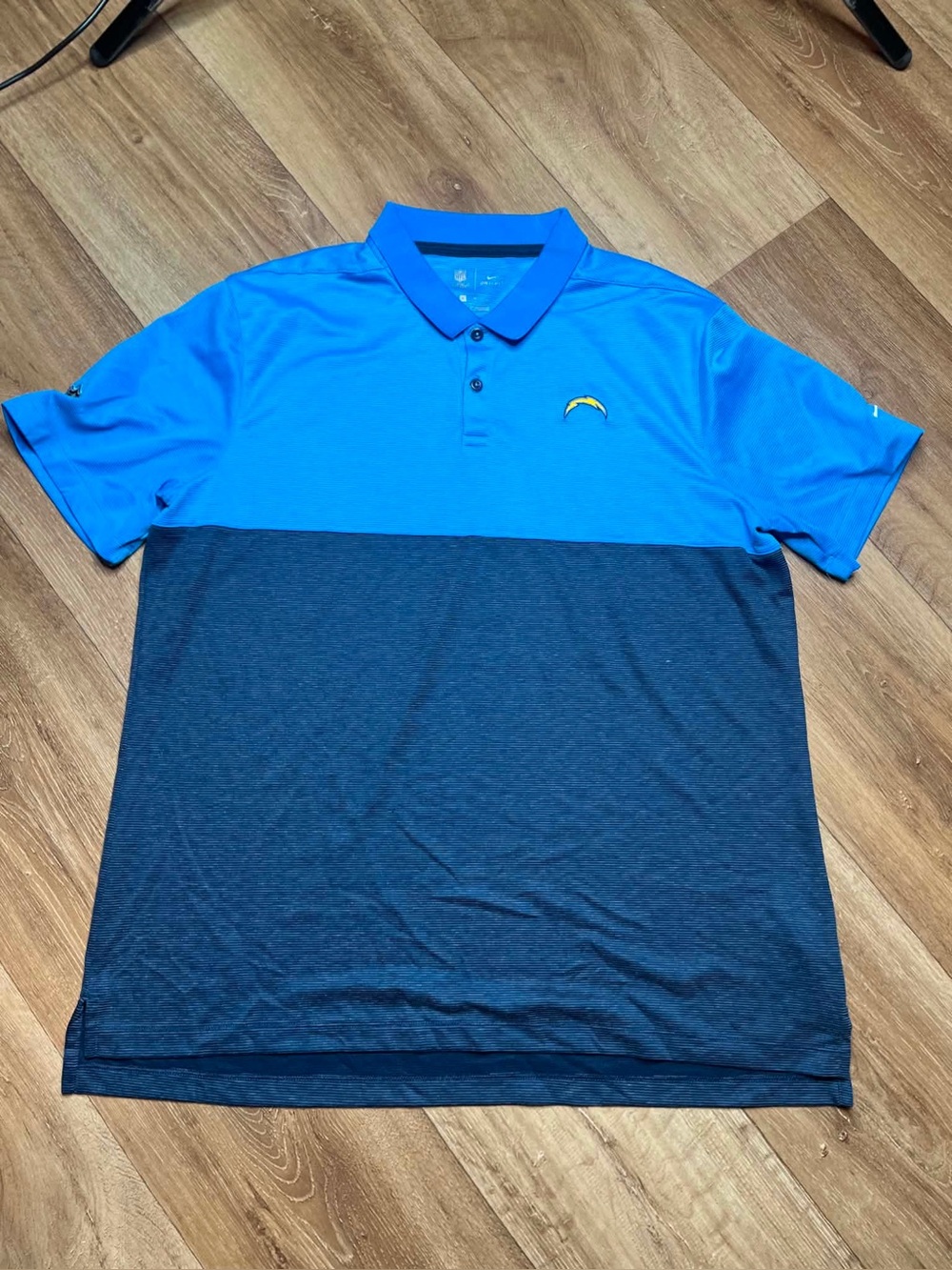Nike Dri-Fit NFL Los Angelas Chargers Mens Polo Shirt XL